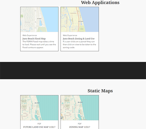 Gis Mapping Town Of Juno Beach Florida